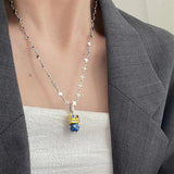 Arrival Cartoon Robot Platinum Plated Female Pendant