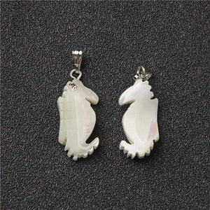 5pcs Natural Mother of Pearl Shell Charms Pendant DIY Jewelry Making