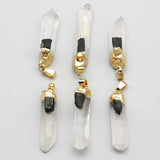 Raw Tourmaline Pendant Necklace Irregular Charm Jewelry Gift