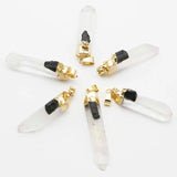 Raw Tourmaline Pendant Necklace Irregular Charm Jewelry Gift