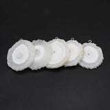 Stone Druzy Pendants Round Slice for Jewelry Making Diy Necklace
