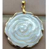 Mother of Pearl Shell Flower Pendant Bead