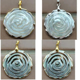 Mother of Pearl Shell Flower Pendant Bead