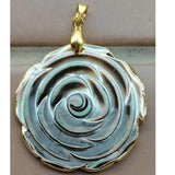Mother of Pearl Shell Flower Pendant Bead