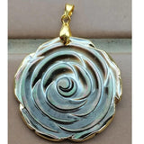 Mother of Pearl Shell Flower Pendant Bead