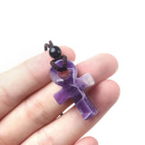 Egyptian Ankh Agate Stone Amulet Pendant Necklace