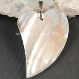 New Zealand Abalone Shell Heart Pendant Bead
