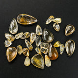 Natural Brazil Citrine Titanium Fine Hair Crystal Charms Stone Pendant
