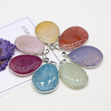Agate Gemstone Dragon Pattern Pendant Charms for Jewelry Making
