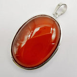 Red Agate Bead Oval Pendant Jewelry For Woman Gift S936