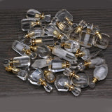 Natural Stone Perfume Bottle Pendant Irregular Quartz DIY Necklace Accessory
