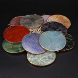 Round Quartz Agate Pendant for Jewelry Making 50x50mm