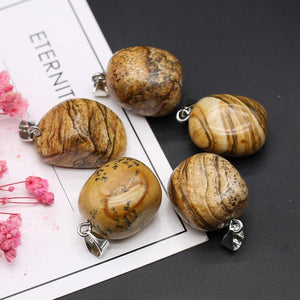 5PC Natural Stone Pendant Crystals for Jewelry Making