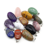 5PC Natural Stone Pendant Crystals for Jewelry Making