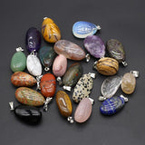 5PC Natural Stone Pendant Crystals for Jewelry Making