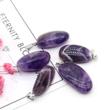 5PC Natural Stone Pendant Crystals for Jewelry Making