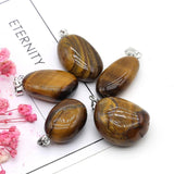 5PC Natural Stone Pendant Crystals for Jewelry Making