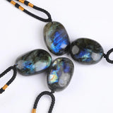 Labradorite Moonstone Necklace Energy Balance Gemstone Pendant