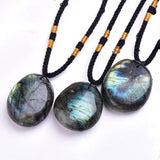 Labradorite Moonstone Necklace Energy Balance Gemstone Pendant