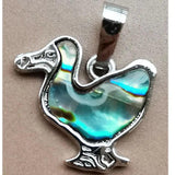 Abalone Shell Seahorse Pendant Bead WFH979