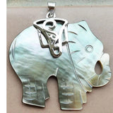 Abalone Shell Seahorse Pendant Bead WFH979
