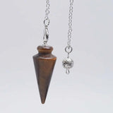 Healing Chain Pendulum Natural Stone Amethyst Labradorite Howlite