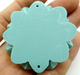 Chinese Organic Cinnabar Quartz Crystal Flower Charm Pendant