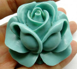 Chinese Organic Cinnabar Quartz Crystal Flower Charm Pendant