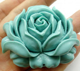 Chinese Organic Cinnabar Quartz Crystal Flower Charm Pendant