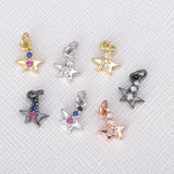 Zircon Star Pendants for Women Diy Jewelry Accessories