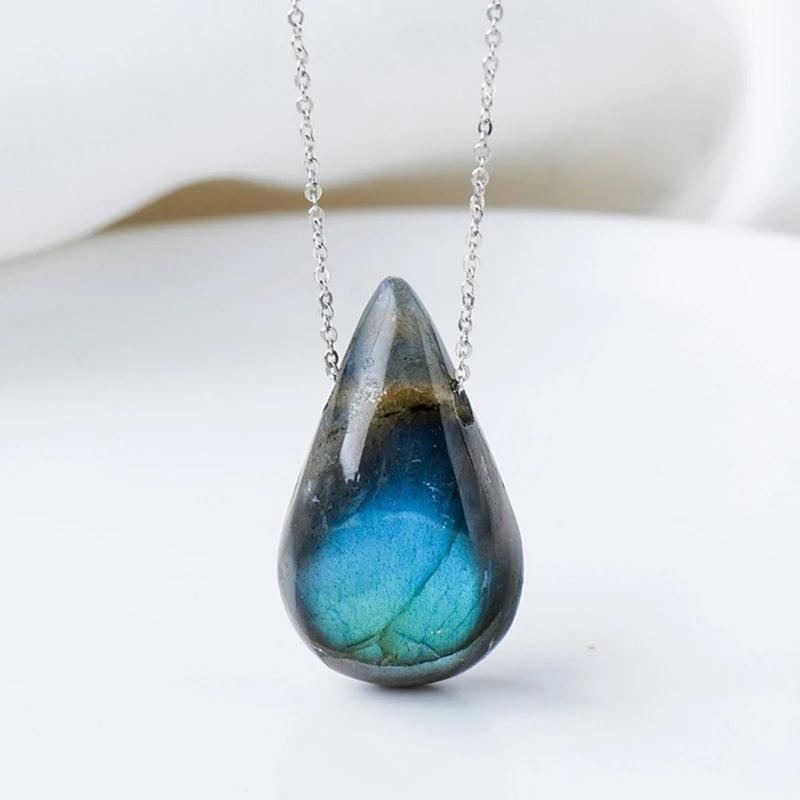 Moonstone Choker Pendant Necklace Moonstone Jewelry Gift