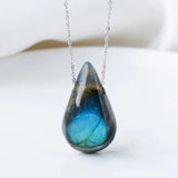 Moonstone Choker Pendant Necklace Moonstone Jewelry Gift