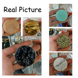 Agates Pendant Disc Shape Quartz Crystal Charms Pendants DIY Jewelry Making