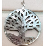 Abalone Mother of Pearl Round Pendant Bead WFH971
