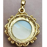 Abalone Mother of Pearl Round Pendant Bead WFH971