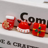 Christmas Resin DIY Decor Crafts Gingerbread Man Snowman Trees Deer Hairpins