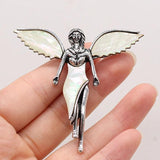 Abalone Turquoise Angel Wings Pendant DIY Jewelry Making Charms 60x6mm