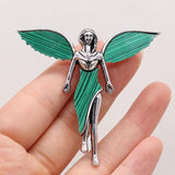 Abalone Turquoise Angel Wings Pendant DIY Jewelry Making Charms 60x6mm