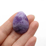 Amethyst Fluorite Quartz Water Drop Pendant for Women DIY Gift