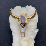 Acrylic Bull Head Pendant Crystal Beads Necklace Charm DIY Jewelry