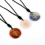 Crystal Quartz Cho Ku Rei Reiki Energy Symbol Pendant