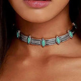 Vintage Western Concho Necklace Collar