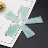 Rose Quartz Trapezoid Stone Pendant for Jewelry Making