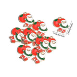 Christmas Charm Santa Claus Pendant DIY Craft Necklace Jewelry 17*23mm