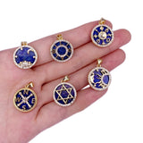 Lapis Lazuli Necklace Pendant Star Of David