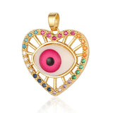 3pcs/Lot Zircon Heart Butterfly Dream Catcher Charms DIY Jewelry Necklace Making