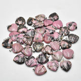 Rhodochrosite Stone Pendant 20mm Charm for DIY Jewelry Making