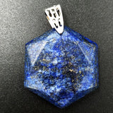 Natural Lapis Lazuli Hexagon Pendant Bead