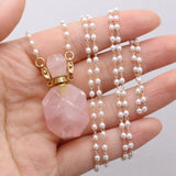 Crystal Perfume Bottle Pendant Necklace for Women