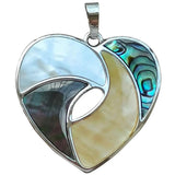 Abalone Maple Leaf Pendant Bead WFH891